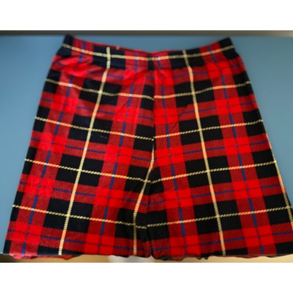 Plaid Leggings with the Print Colors Being Red, Black, Yellow, and Blue One Size - Picture 1 of 6